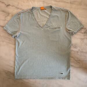 Boss by Hugo Boss Orange label Vneck Tshirt Short Sleeve Shirt Large